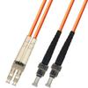 5 Meter Multimode Duplex Fiber Optic Cable (62.5/125) - LC to ST - Orange view 1
