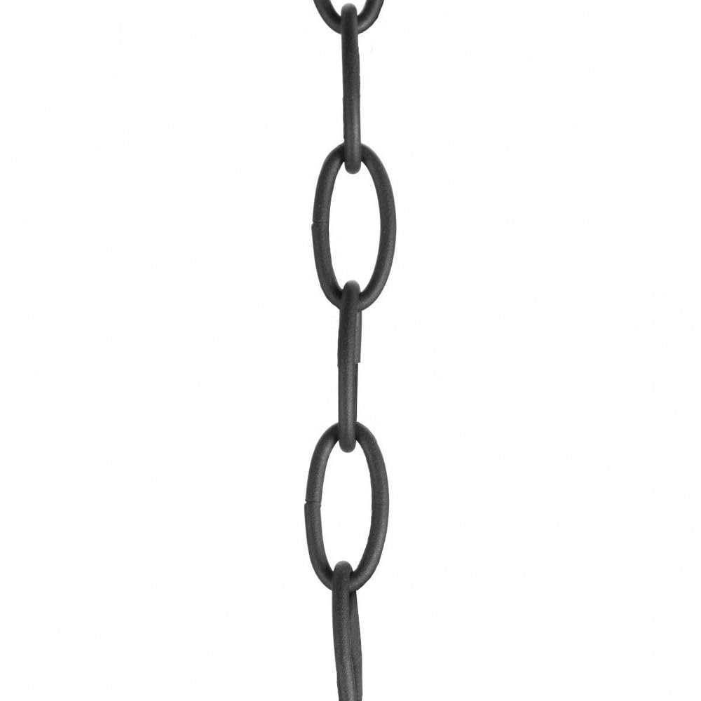 Progress Lighting Accessory Chain - 10' of 9 Gauge Chain, Indoor & Outdoor, P8757-31, Textured Black