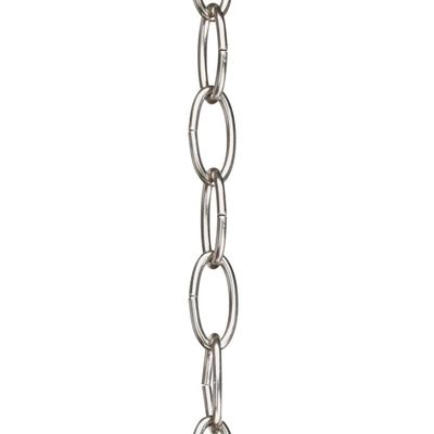 Progress Lighting Accessory Chain - 10' of 9 Gauge Chain, Indoor & Outdoor, P8757-09, Brushed Nickel