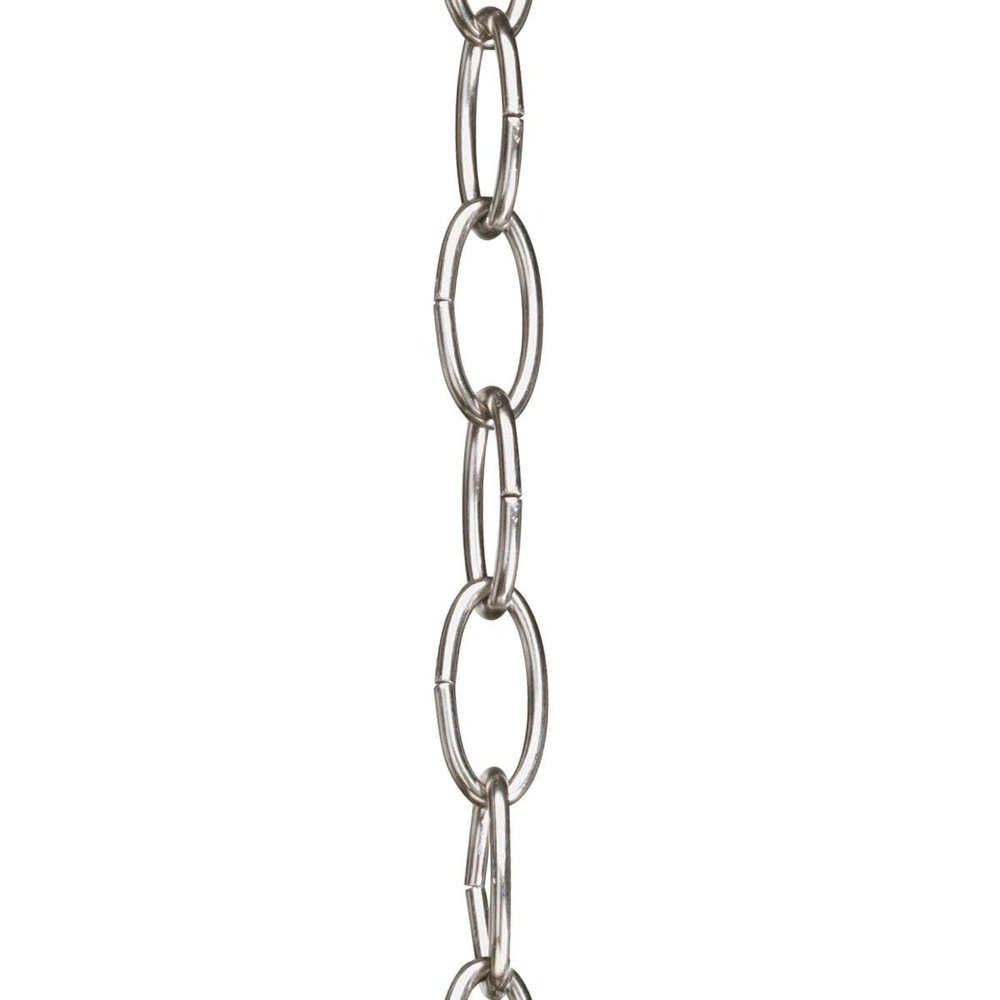 Progress Lighting Accessory Chain - 10' of 9 Gauge Chain, Indoor & Outdoor, P8757-09, Brushed Nickel
