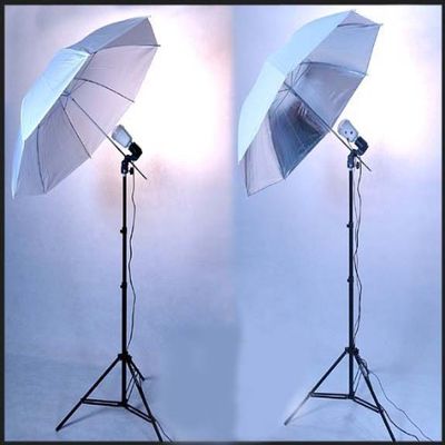 DMKFoto 2 Strobe Kit for Home Studio Complete with Umbrellas and Stands
