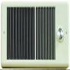 TPI E4315TRP Series 4300 Low Profile Fan Forced Wall Heater with Wall Box, Standard Model, Single Pole Inbuilt Thermostat, 1500 W, 12.5 Amps, Ivory view 1