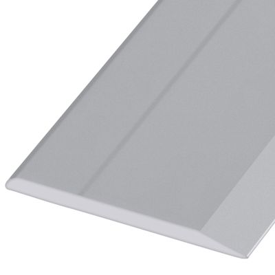 CRL Satin Anodized Aluminum 5/8" Flat Face Mirror Edge Molding - 12 ft Long | Requires Cutting Instructions to 94 in or Less for Shipping | Default Cutting is (1) 94 in Length, (1) 50 in Length