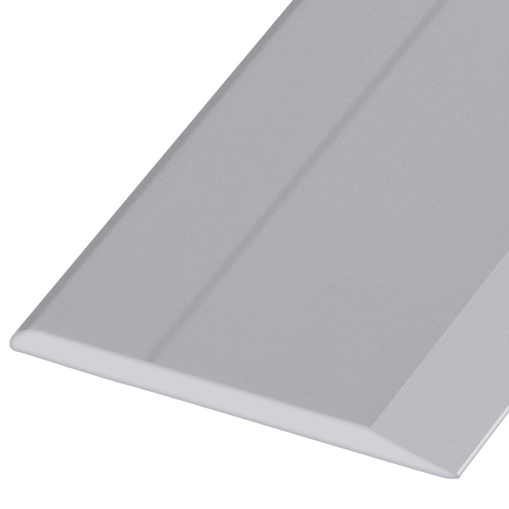 CRL Satin Anodized Aluminum 5/8" Flat Face Mirror Edge Molding - 12 ft Long | Requires Cutting Instructions to 94 in or Less for Shipping | Default Cutting is (1) 94 in Length, (1) 50 in Length