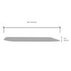 CRL Satin Anodized Aluminum 5/8" Flat Face Mirror Edge Molding - 12 ft Long | Requires Cutting Instructions to 94 in or Less for Shipping | Default Cutting is (1) 94 in Length, (1) 50 in Length view 3
