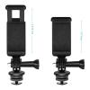 NEEWER Phone Holder/Hot Shoe Mount Adapter Kit Action Camera Mount Compatible with GoPro Hero 12 11 10 9 8 7 6 5 DJI OSMO Action 4 3 2 iPhone 15 Pro Max 14 13 Pro Samsung S23 for DSLRs Ring Light view 4