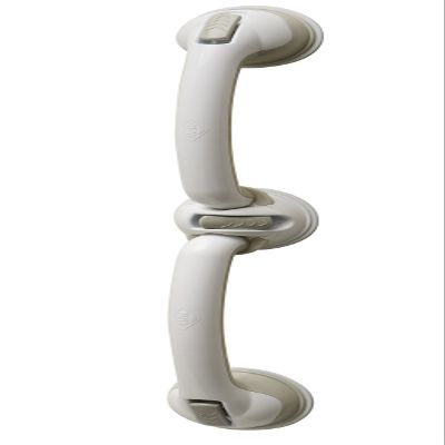 Safe-er-Grip Swivel Balance Assist Bar, Suction Cup Bathroom Safety Bar, Easy No Tool Installation, 28 inches, White and Grey