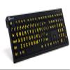 Logickeyboard XL Print nero Pc slim line yellow on black keyboard compatible with Windows XP, Vista, 7 - 10 -Part: LKBU-LPYB-BJPU-US view 1