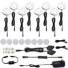 AIBOO LED Under Cabinet Puck Lights Kit with Touch Dimming Switch for Accent Display in Cabinet Lighting (8 Lights,Daylight White) view 1