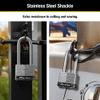 Master Lock 5SSQLJ Stainless Steel Outdoor Padlock with Key, 4 Pack Keyed-Alike view 3