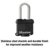 Master Lock 311SSKADLFHC Covered Stainless Steel Padlock Covered Stainless Steel Pin Tumbler Padlock, 1-9/16 inch Wide Body, 9/32 inch Shackle Diameter, 1-1/2 inch Shackle Clearance view 3