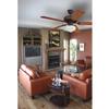 LED Schoolhouse Indoor/Outdoor Ceiling Fan Light Kit, Oil Rubbed Bronze Finish with White Opal Glass view 2
