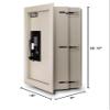 Mesa Safe Company Model MAWS2113E Electronic Wall Safe, Cream view 4