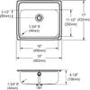 Elkay Celebrity PSLVR19173 Single Bowl Top Mount Stainless Steel Bathroom Sink view 2