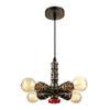 NIUYAO Industrial Vintage Bare Edison Bulbs Water Pipes Pendant Light Chandelier Rustic Hanging Lighting Fixture with 4 Bulb Sockets 160W Painted Finish 444809 view 1