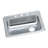 Elkay Celebrity GECR2521R3 Single Bowl Top Mount Stainless Steel Sink view 1