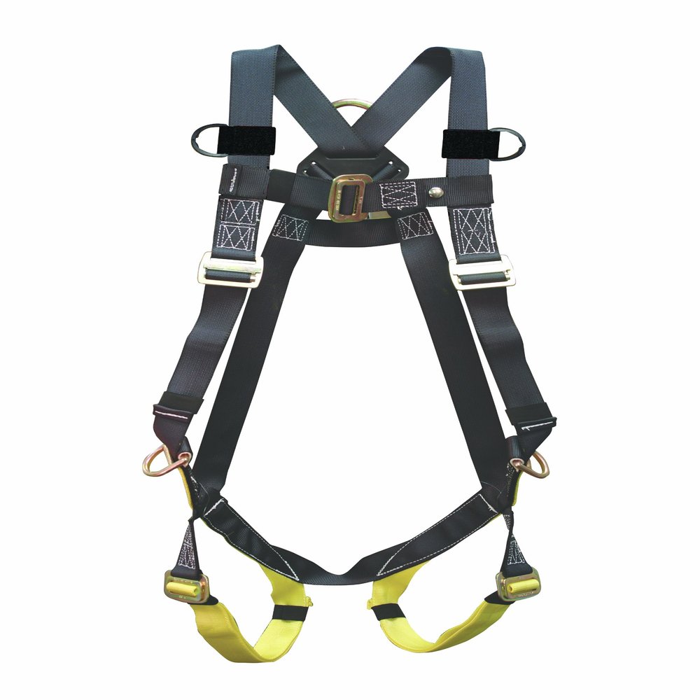 Elk River 42309 Premium Universal Polyester/Nylon Full Body 3 Steel D-Ring Harness with Parachute Mating Buckles and Fall Indicator, Fits Medium to 2X-Large