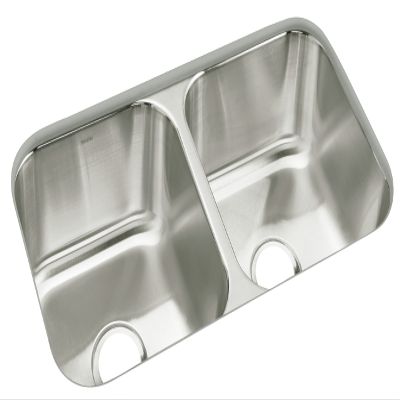 Sterling 11444-NA McAllister 32-inch by 18-inch Under-mount Double Equal Bowl Kitchen Sink, Stainless Steel