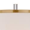 Cadence 62" Tall Satin Brass and Crystal Column Floor Lamp view 3