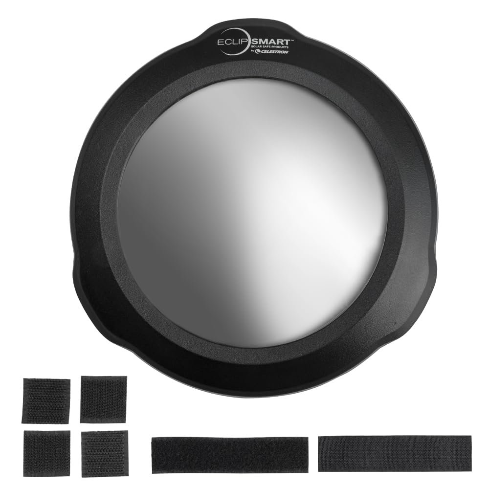 Celestron 94243 EclipSmart Solar Eclipse Telescope Filter  ISO 12312-2 Compliant, Secure Fit with Solar Safe Film, Works with 6 Schmidt-Cassegrain Telescopes, Black