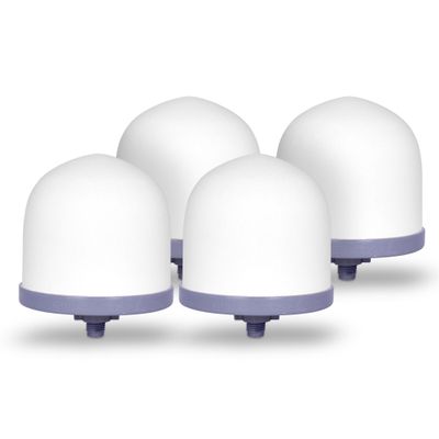 Replacement Ceramic Dome Water Filter 0.2 to 0.5 micron for Countertop & Water Coolers. First Stage of Filtration, Traps all Impurities (Set of 4)