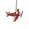 RED PLANE propeller AIRPLANE ceiling FAN PULL chain view 1