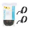 VELCRO Brand ONE-WRAP Cable Ties, 100Pk, 8 x 1/2" Black Cord Organization Straps, Thin Pre-Cut Design, Wire Management for Organizing Home, Office and Data Centers view 1