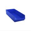 Quantum Storage QSB116 Heavy-Duty Nesting Plastic Shelf Bins for Pharmacy, Hospital & Warehouse, Hanging Lip & 7 Divider Slots, 23-5/8" x 11-1/8" x 4", Blue, 6-Pack view 1