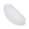 Satco 50-330 9.5-Inch Replacement Mushroom Glass Shade, 7-7/8 Inch Fitter, White (50/330) view 1