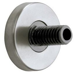 Keuco Plan 14935070000 Wall Mount with Plate, Stainless Steel/Grey