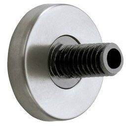 Keuco Plan 14935070000 Wall Mount with Plate, Stainless Steel/Grey