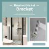 Aomasi Shower Head Bracket for RV Shower, Brushed Nickel, Wall Mounted view 2