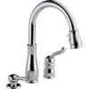 Leland Single Handle Pull-Down Kitchen Faucet with Soap Dispenser view 1