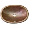 Houzer HW-ELI1ES Hammerwerks 6-Inch Deep Self Rimming Lavatory Sink with Overflow, Antique Copper view 1