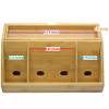 Lipper International 812 Bamboo Wood Charging Station for Cell Phones, iPads, Tablets view 4