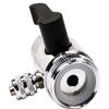 Chrome Faucet Diverter Valve (Includes adapter ring) Reverse Osmosis/Water Filters 1/4"- For Both Female & Male Faucets view 2