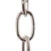 RCH Hardware CH-S56-11S-PN Steel Chandelier Chain 9 Gauge, Polished Nickel (1 Foot) view 1