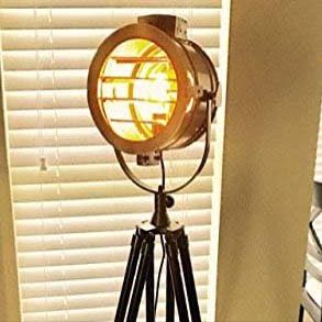 THOR INSTRUMENTS Designer Study Room Decor Vintage SPOT Light LAMP Floor Brown Tripod Stand Rustic Vintage Home Decor Gifts