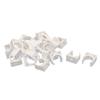 uxcell 20mm Dia PVC U Shaped Pipe Fitting Clamps Clips Water Tube Holder White 30pcs view 1
