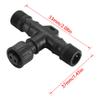 FVTLED Pack of 5, Replacement 2Pin T-Connector Waterproof for Single Color LED Deck Light Kit (5pcs) view 3
