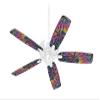 Tie Dye Swirl 106 - Ceiling Fan Skin Kit fits most 42 inch fans (FAN and BLADES SOLD SEPARATELY) view 1