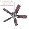Tie Dye Swirl 106 - Ceiling Fan Skin Kit fits most 42 inch fans (FAN and BLADES SOLD SEPARATELY) view 2