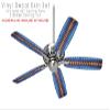 Tie Dye Spine 104 - Ceiling Fan Skin Kit fits most 42 inch fans (FAN and BLADES SOLD SEPARATELY) view 2