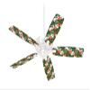 Famingos and Flowers White - Ceiling Fan Skin Kit fits most 42 inch fans (FAN and BLADES SOLD SEPARATELY) view 1