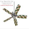 Famingos and Flowers White - Ceiling Fan Skin Kit fits most 42 inch fans (FAN and BLADES SOLD SEPARATELY) view 2