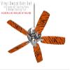 Tie Dye Bengal Belly Stripes - Ceiling Fan Skin Kit fits most 42 inch fans (FAN and BLADES SOLD SEPARATELY) view 2
