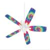 Tie Dye Swirl 104 - Ceiling Fan Skin Kit fits most 42 inch fans (FAN and BLADES SOLD SEPARATELY) view 1