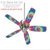 Tie Dye Swirl 104 - Ceiling Fan Skin Kit fits most 42 inch fans (FAN and BLADES SOLD SEPARATELY) view 2