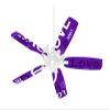 Love and Peace Purple - Ceiling Fan Skin Kit fits most 42 inch fans (FAN and BLADES SOLD SEPARATELY) view 1