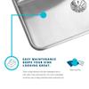 Elkay Lustertone ELUHAD311850 Equal Double Bowl Undermount Stainless Steel ADA Sink view 4